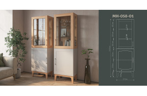 Шкаф комбинированный в гостиную Танаро МН-058-01