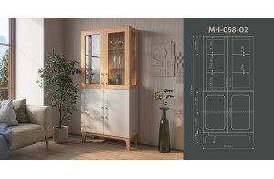Шкаф комбинированный в гостиную Танаро МН-058-02